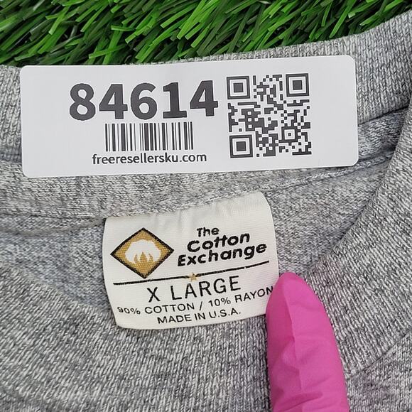 Vintage 90s Iowa Hawkeyes Shirt XL 23x27 Gray Spellout - Picture 4 of 12